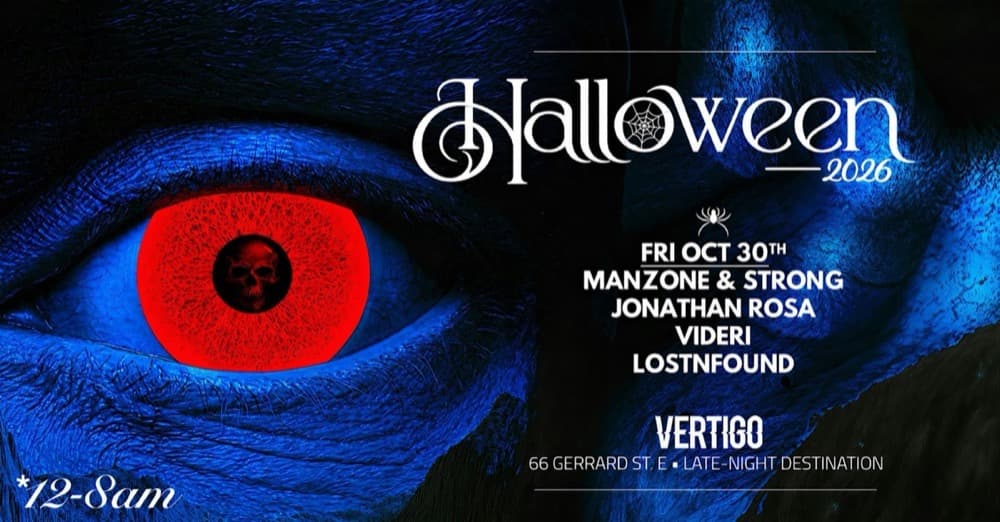 Vertigo Halloween Part 1 flyer, Friday October 30