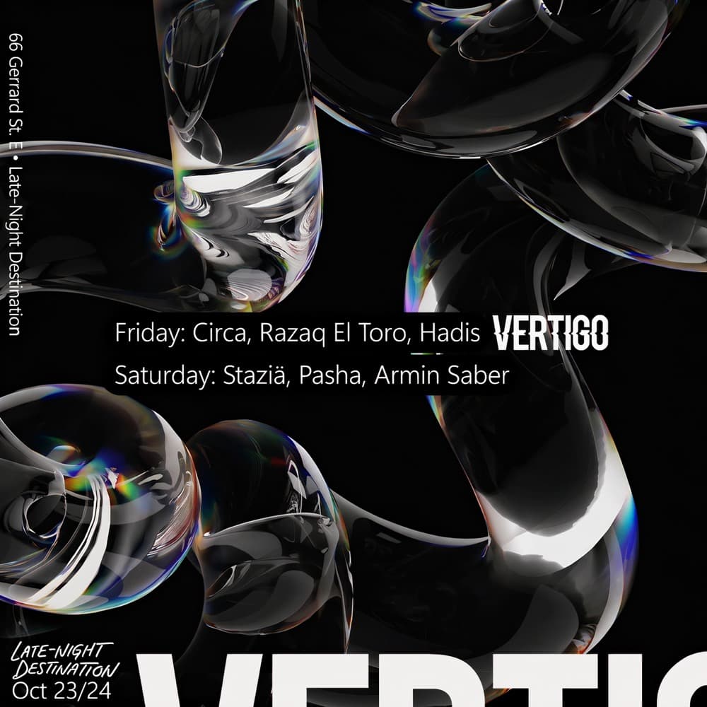 Vertigo Oct 23/24 weekend flyer