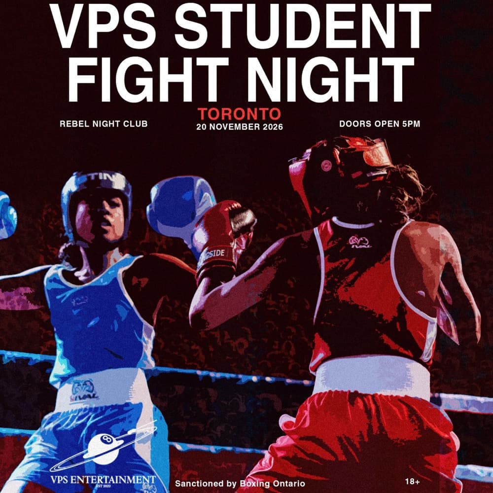 VPS Student Fight Night 2.0 flyer, Rebel, 2026-11-20