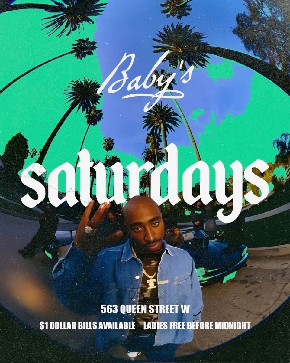 Baby Saturdays flyer, Baby's