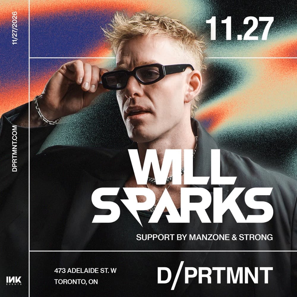 Will Sparks flyer, DPRTMNT, 2026-11-27