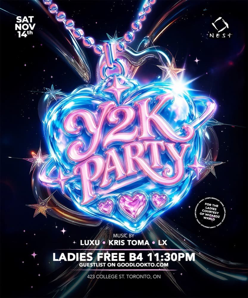 Y2K Party – Back to the Classics (Crave Saturdays) flyer at Nest