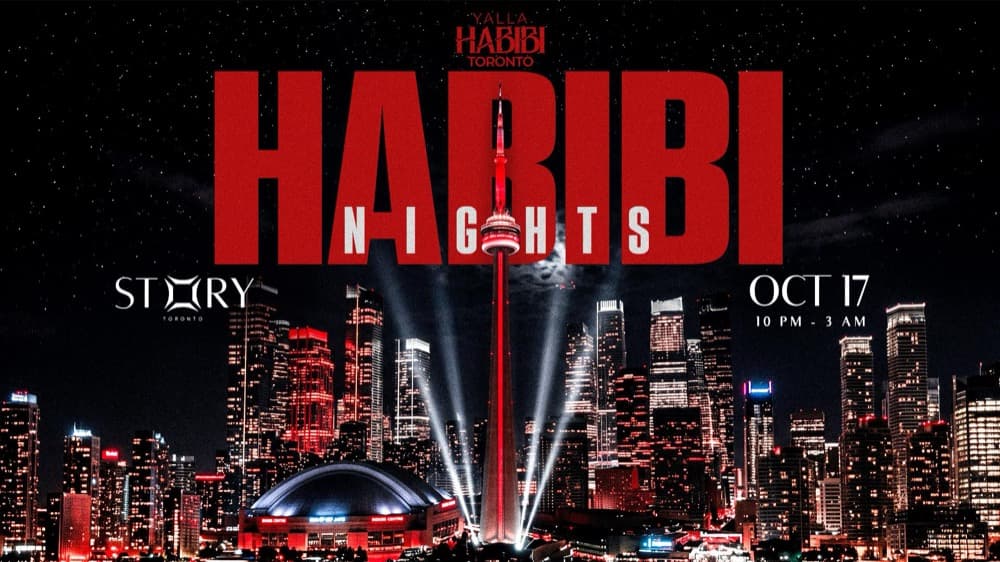 Yalla Habibi Habibi Nights flyer, Saturday October 17 at Story